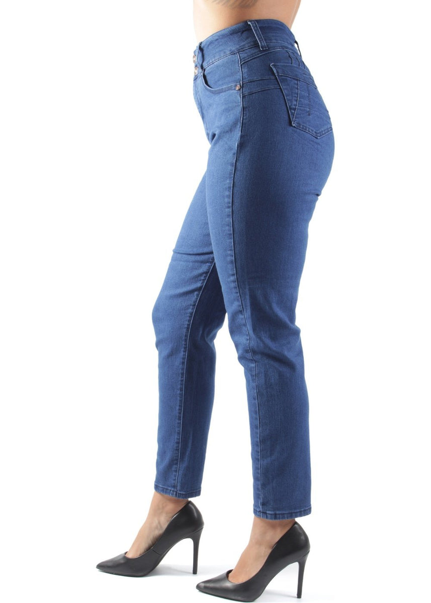 Women's Juniors, Butt Lift, Push Up, MomFit High Waist Loose Skinny