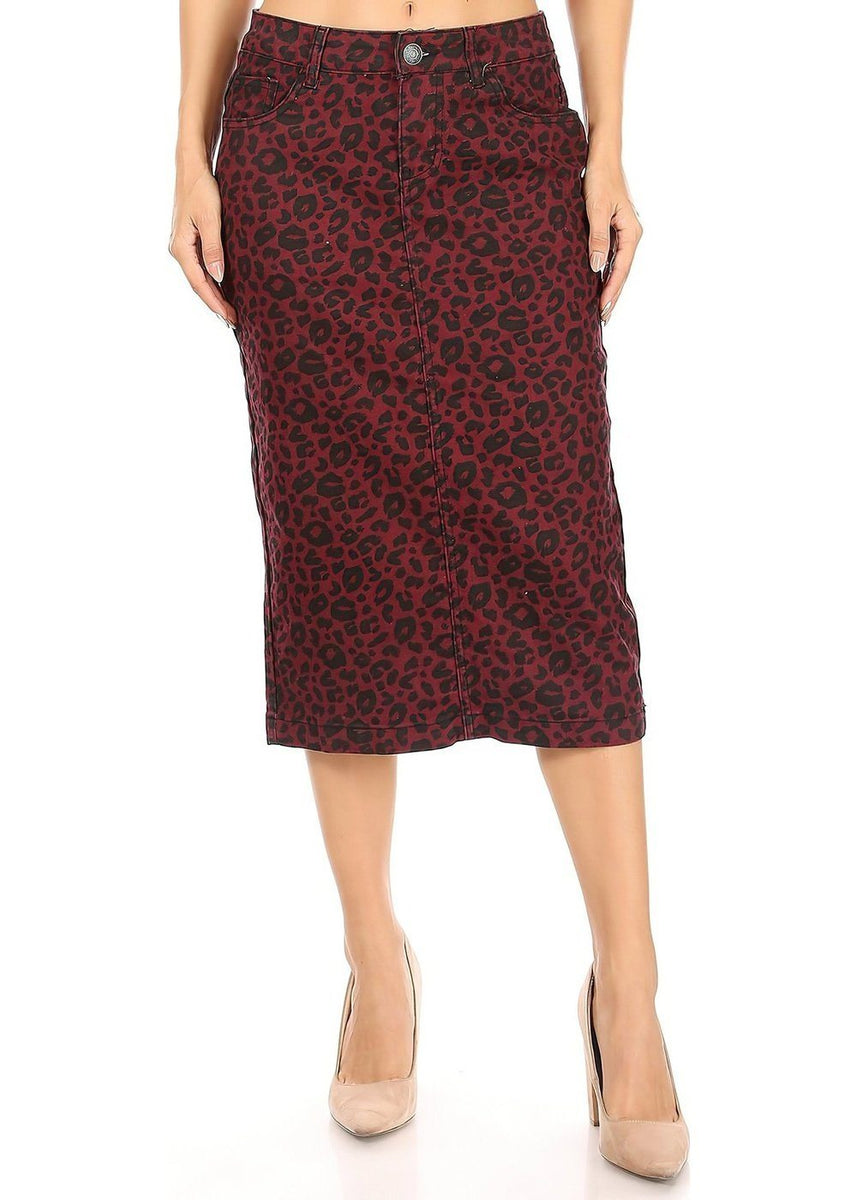 Graphpapepr［Cotton Nylon Stretch Skirt］ Curations x Nicole Hickl Stretch Denim Pencil Skirt