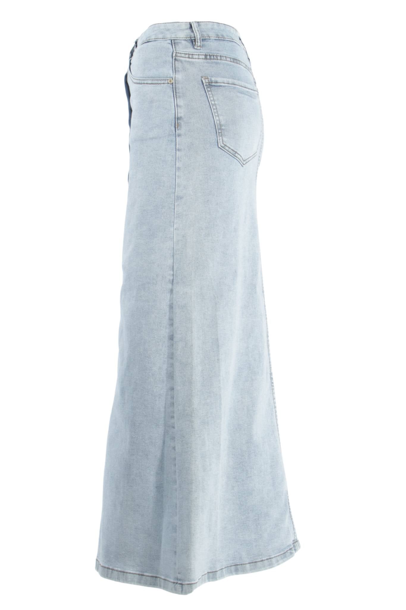 Women's Juniors/Plus Size Stretch Denim Long Mermaid