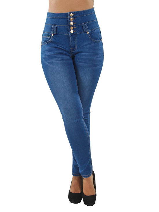 Colombian Design Butt Lift Levanta Cola High Waist Skinny Jeans (Y1922)