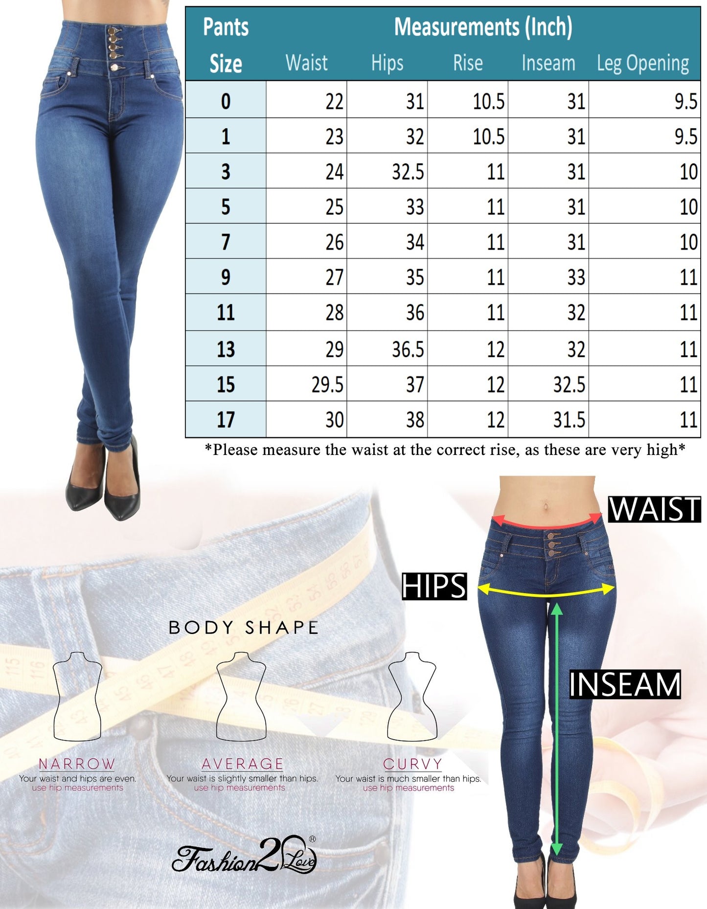 Load image into Gallery viewer, Colombian Design Butt Lift Levanta Cola High Waist Skinny Jeans (Y1933)
