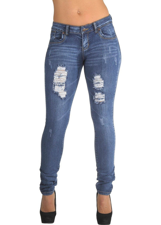 Classic Ripped Distressed Destroyed Skinny Jeans (CH032P)