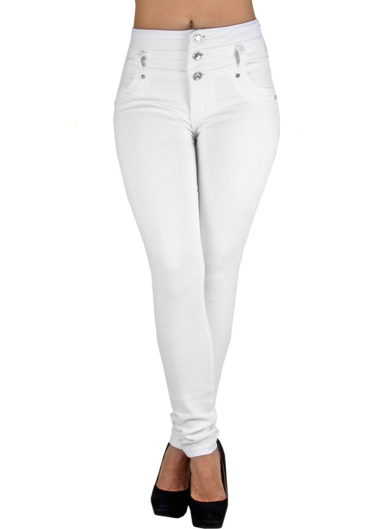 Colombian Design Butt Lift High Waist Skinny Jeans     (K1031)