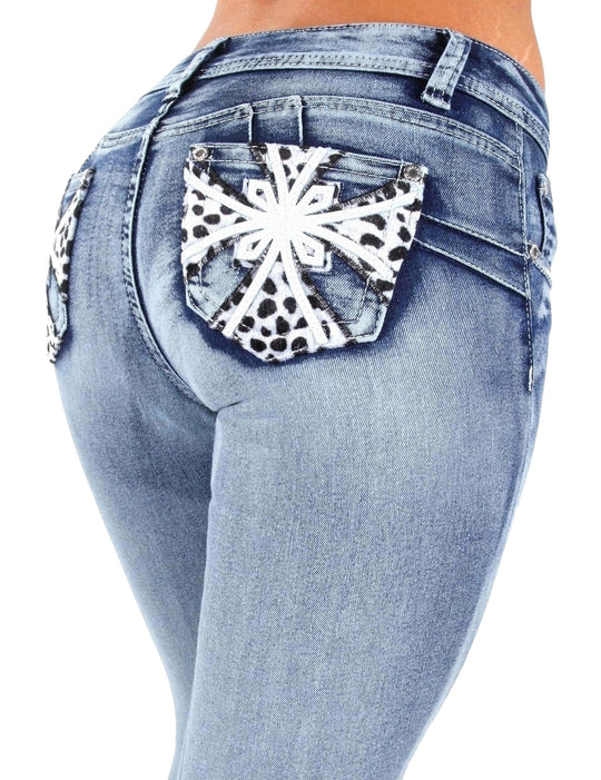 Colombian Design Butt Lift  Skinny Jeans (SF35057S)