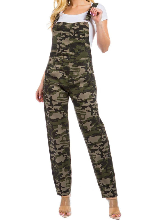 Adjustable Straps Sleeveless Loose Jumper Overalls (SLW8602-JUMP)