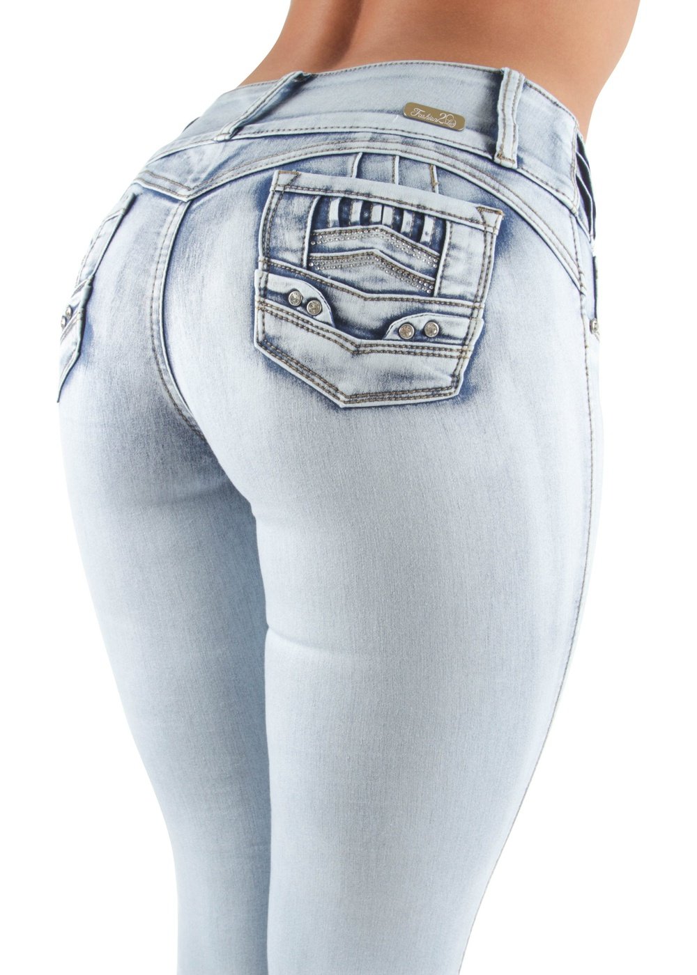 Women's Juniors Plus Size Colombian Design Butt Lift Mid Waist