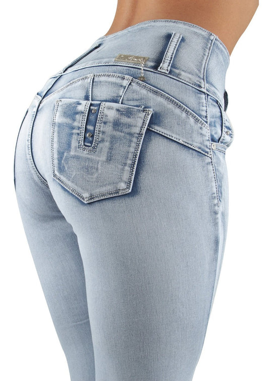 Colombian Design Butt Lift  High Waist Skinny Jeans (VR-5W139S)
