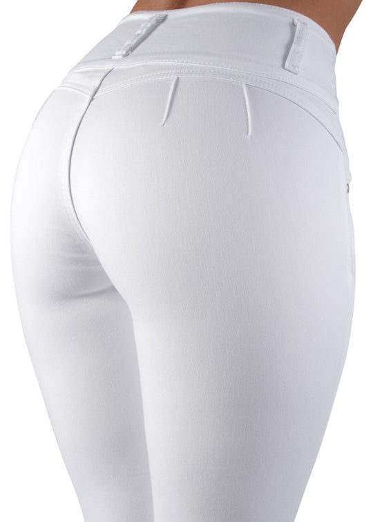 Colombian Design Butt Lift Push Up Mid Waist Skinny Jeans (T139)