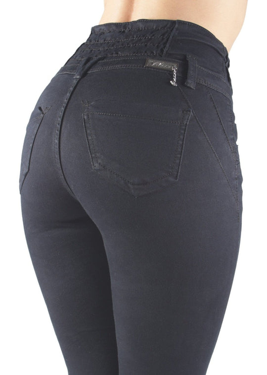 Butt Lift  High Elastic Waist Skinny Jeans (7W068S)