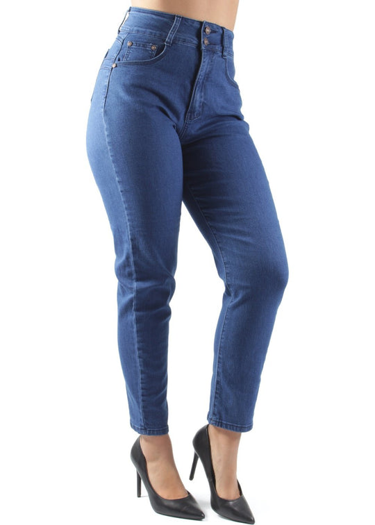 Butt Lift Push Up Momfit High Waist Loose Skinny Jeans (T2126)