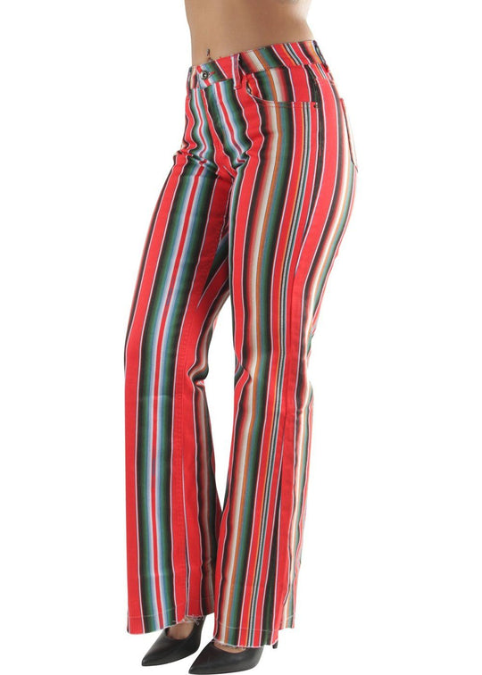 Missy   Bell Bottom High Waist Flared Bootleg Wide Fit Jeans (AN18117)