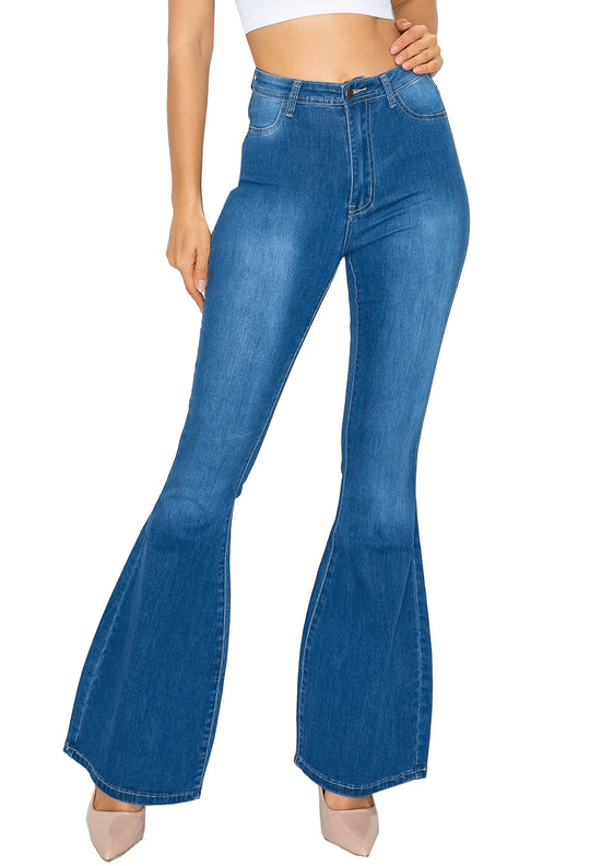 Bell Bottom High Waist Flared Bootleg Jeans (BC-00)
