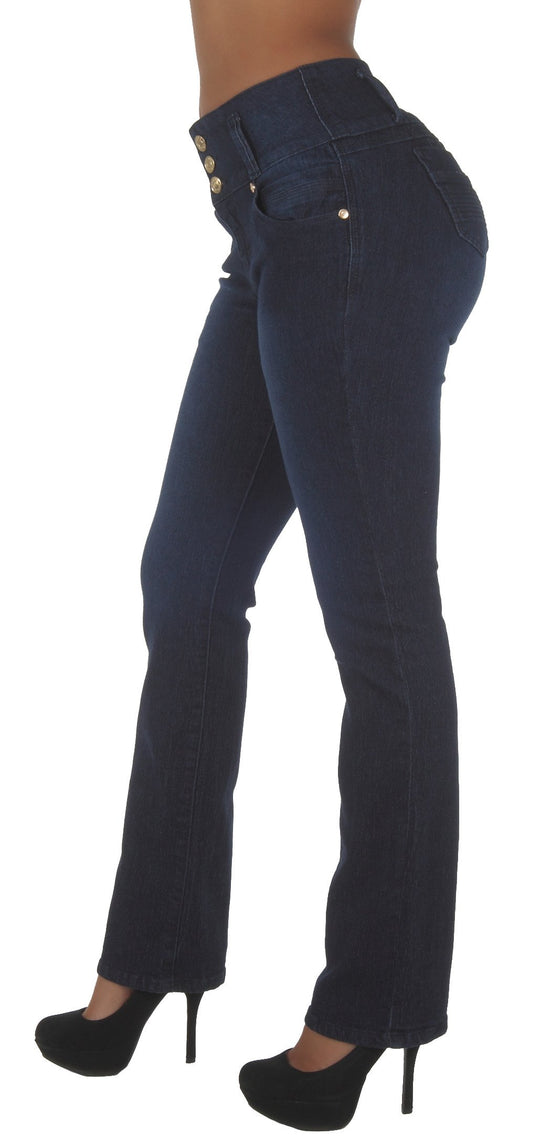 Butt Lifting  High Waist Boot Leg Jeans (N452BT-P)