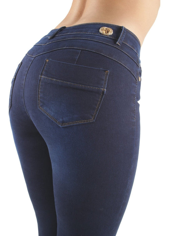 Colombian Design Butt Lift Push Up High Waist Skinny Jeans (Z224)