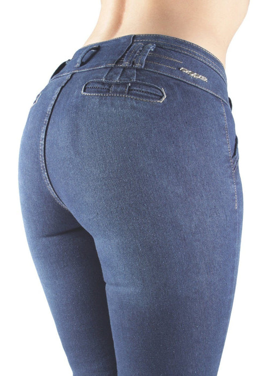 Colombian Design Butt Lift Push Up Mid Waist Skinny Jeans (K005)