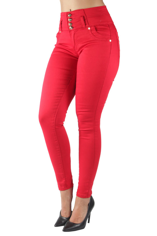 Colombian Design Butt Lift Push Up Mid Waist Skinny Jeans (MK533)